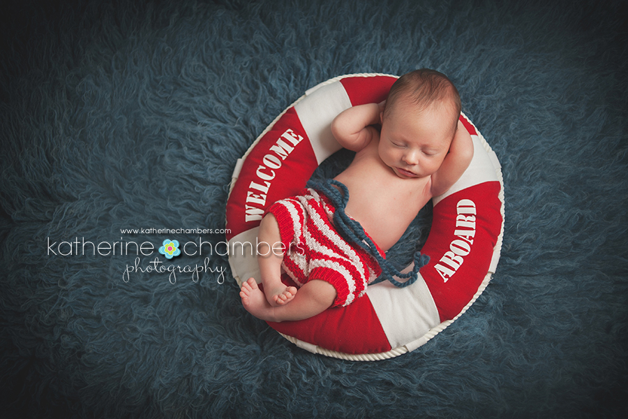 www.katherinechambers.com, Cleveland Newborn Photographer, Katherine Chambers Photography, Nautical newborn