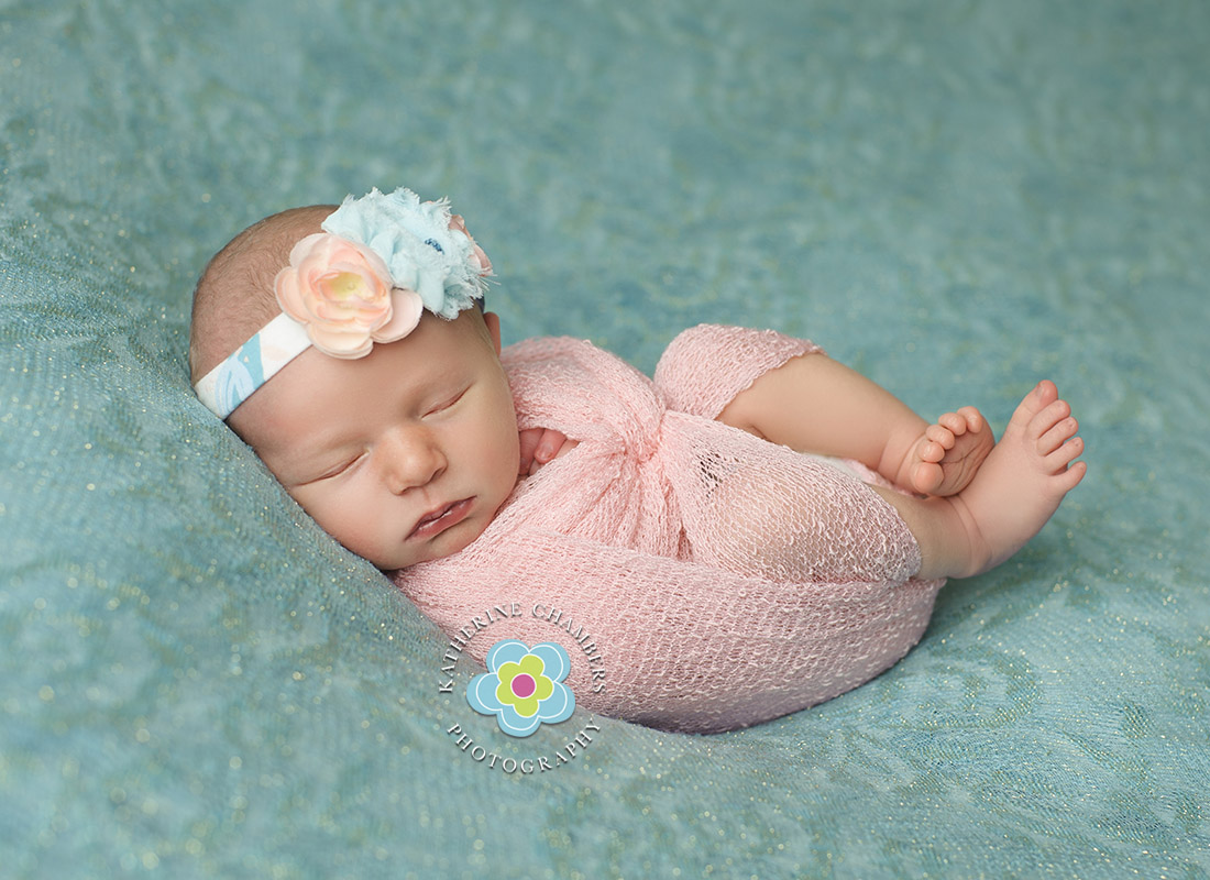 Cleveland Newborn Photographer | Swaddled Newborn | Creative Newborn Wrap