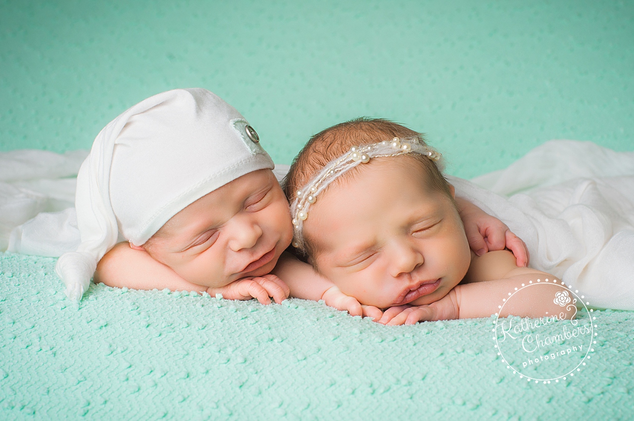Cleveland Newborn Photographer, Boy/Girl Twins