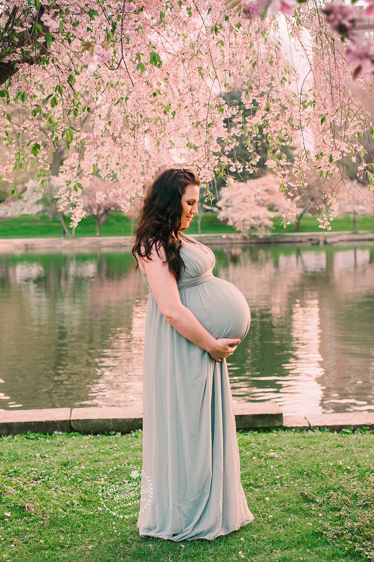 Cleveland Cherry Blossom Trees, Cleveland Maternity Photoshoot