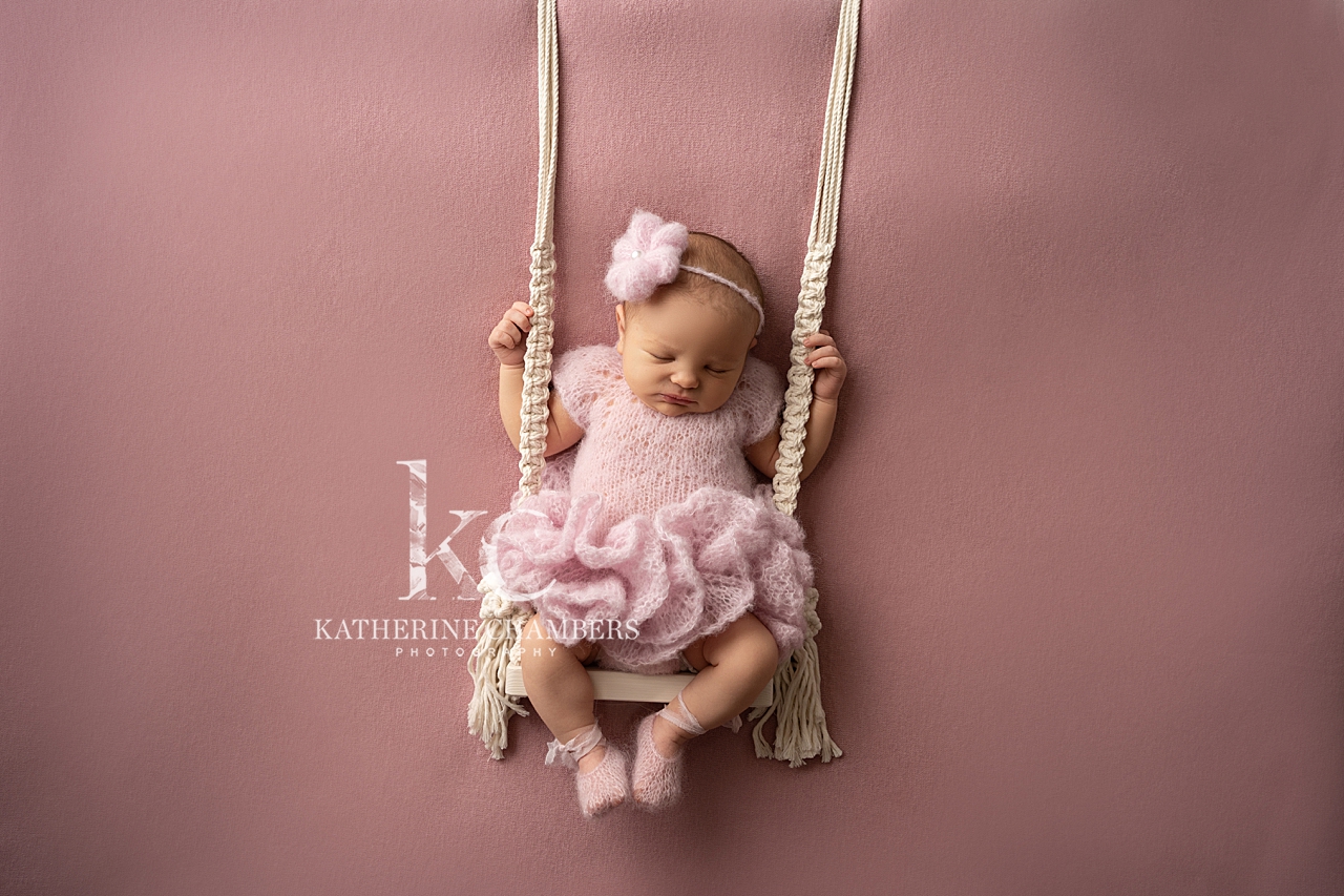 Newborn prop swing | Creative newborn photography