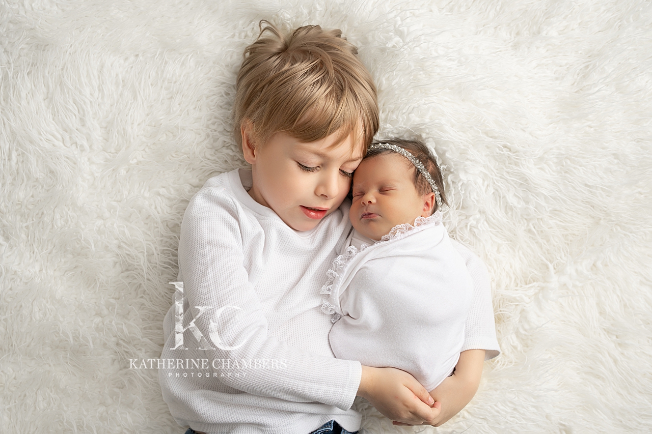 Newborn with Sibling Photo