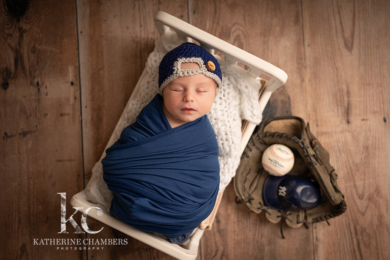 Baseball Newborn Photo Session